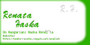 renata haska business card